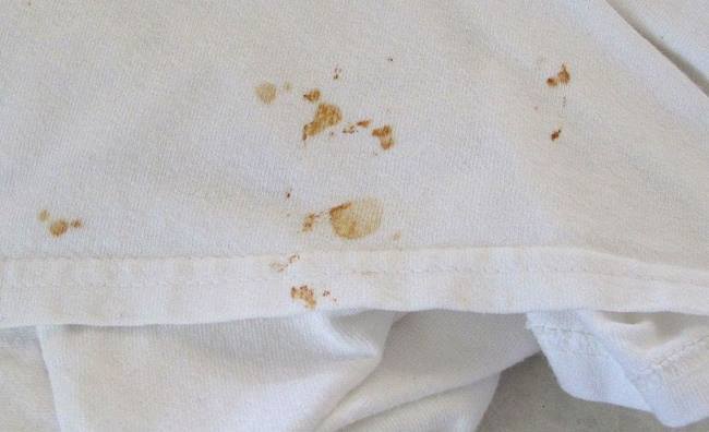 Ржавчина на футболке