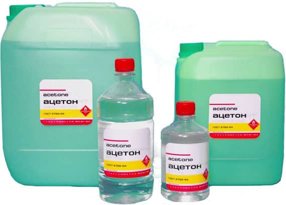 Ацетон отлично удаляет следы фломастеров