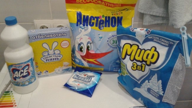 Дешевый отбеливатель поможет только при первой стирке