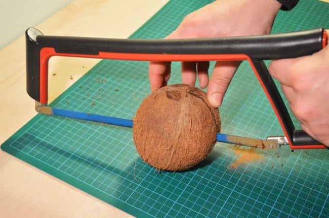 На стыке скорлупок легче распилить плод