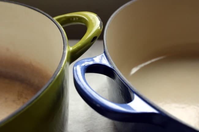 Результат очистки посуды содой