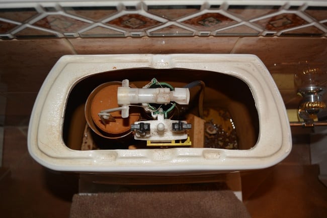 Прекрасно удаляет ржавчину внутри сливного бачка