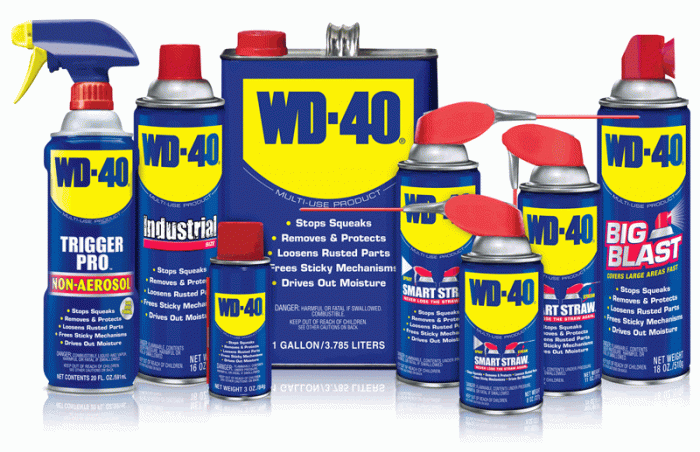 Разнообразие торговых форм WD-40