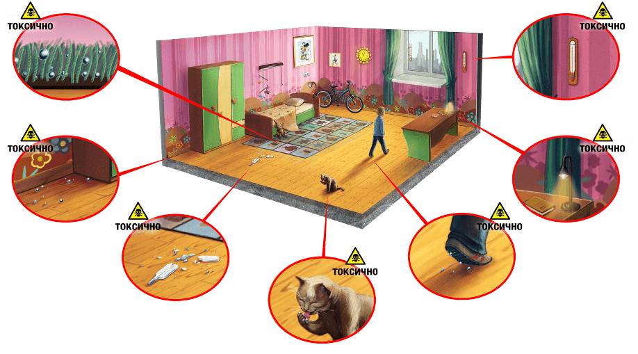 Ртуть может оказаться в самых непредсказуемых местах