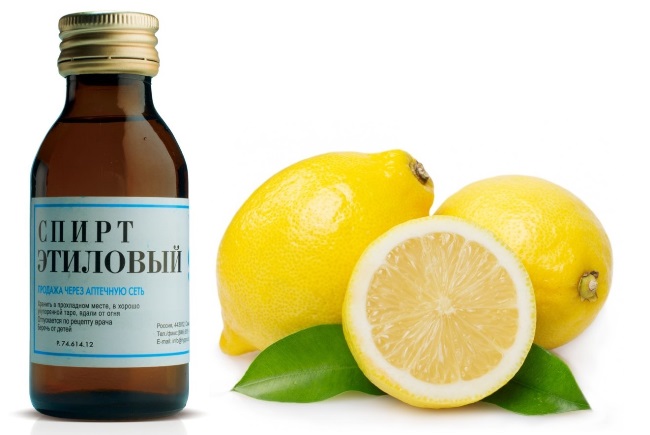 Смыть зеленку с кожи поможет спирт, смешанный с лимонным соком