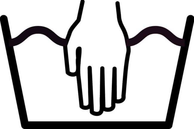 Значок ручной стирки