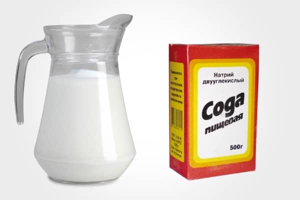 Молоко и сода