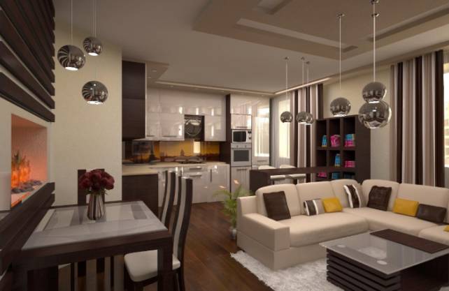 кухня-гостиная