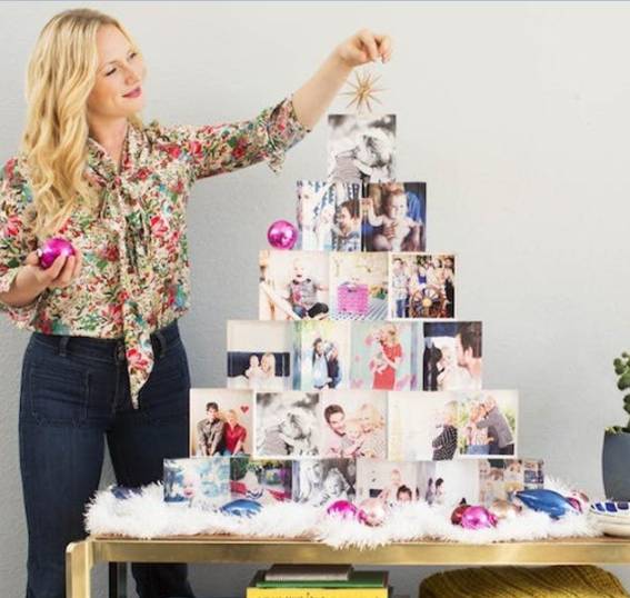 елка из семейных фотографий